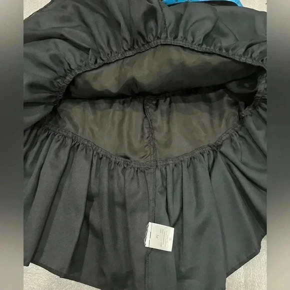 [EU40/US:8]Vintage Dorothy Perkins Strapless Black Velvet  Dress Peplum Tiered - Picture 5 of 12